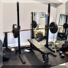 X01. Rogue weight rack and bench. 